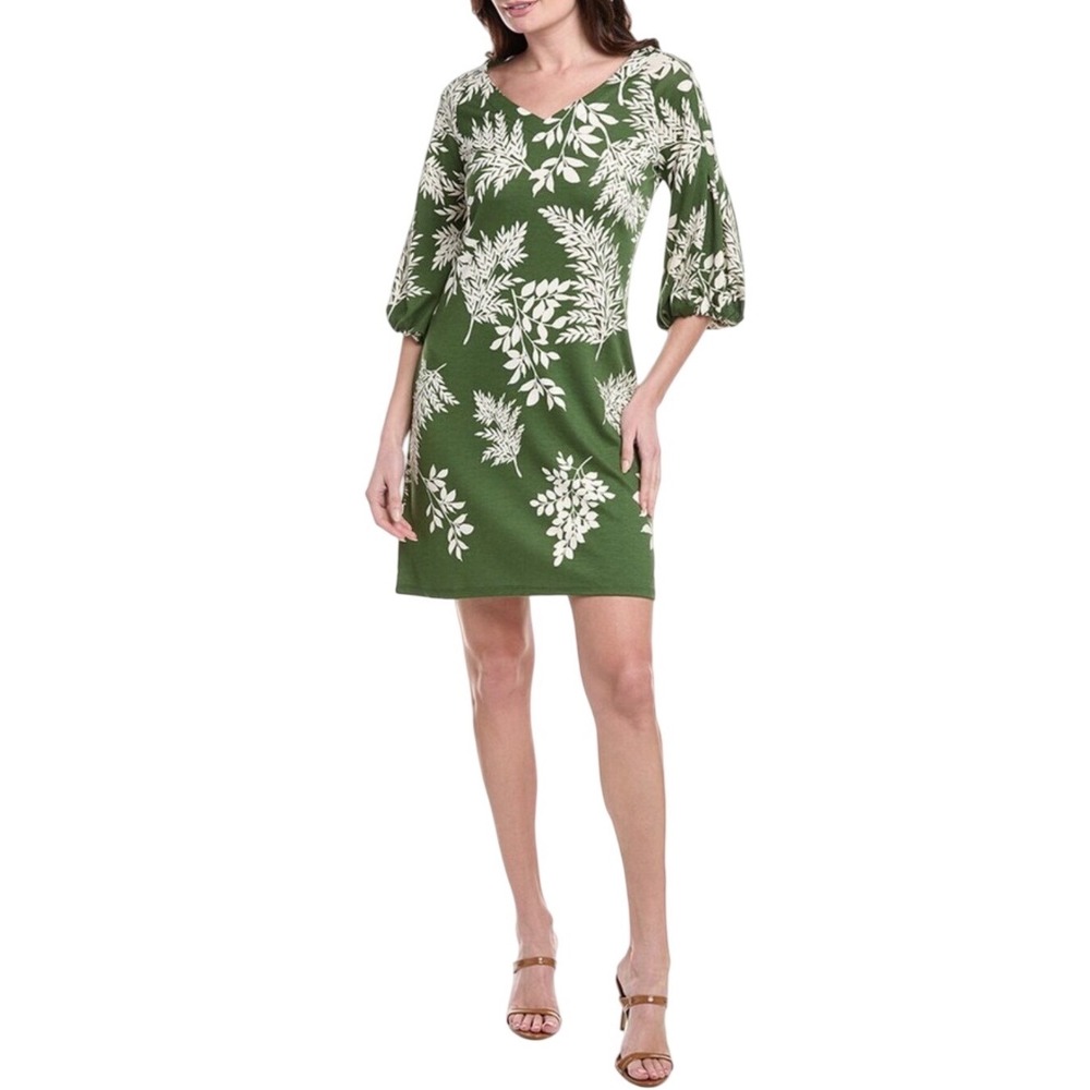 Tommy Bahama The Darcy Whisper Fronds Dress Size XSmall Olive Tree Modal NWT